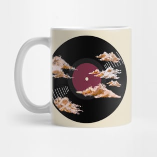 Vinyl Record - Orange clouds Mug